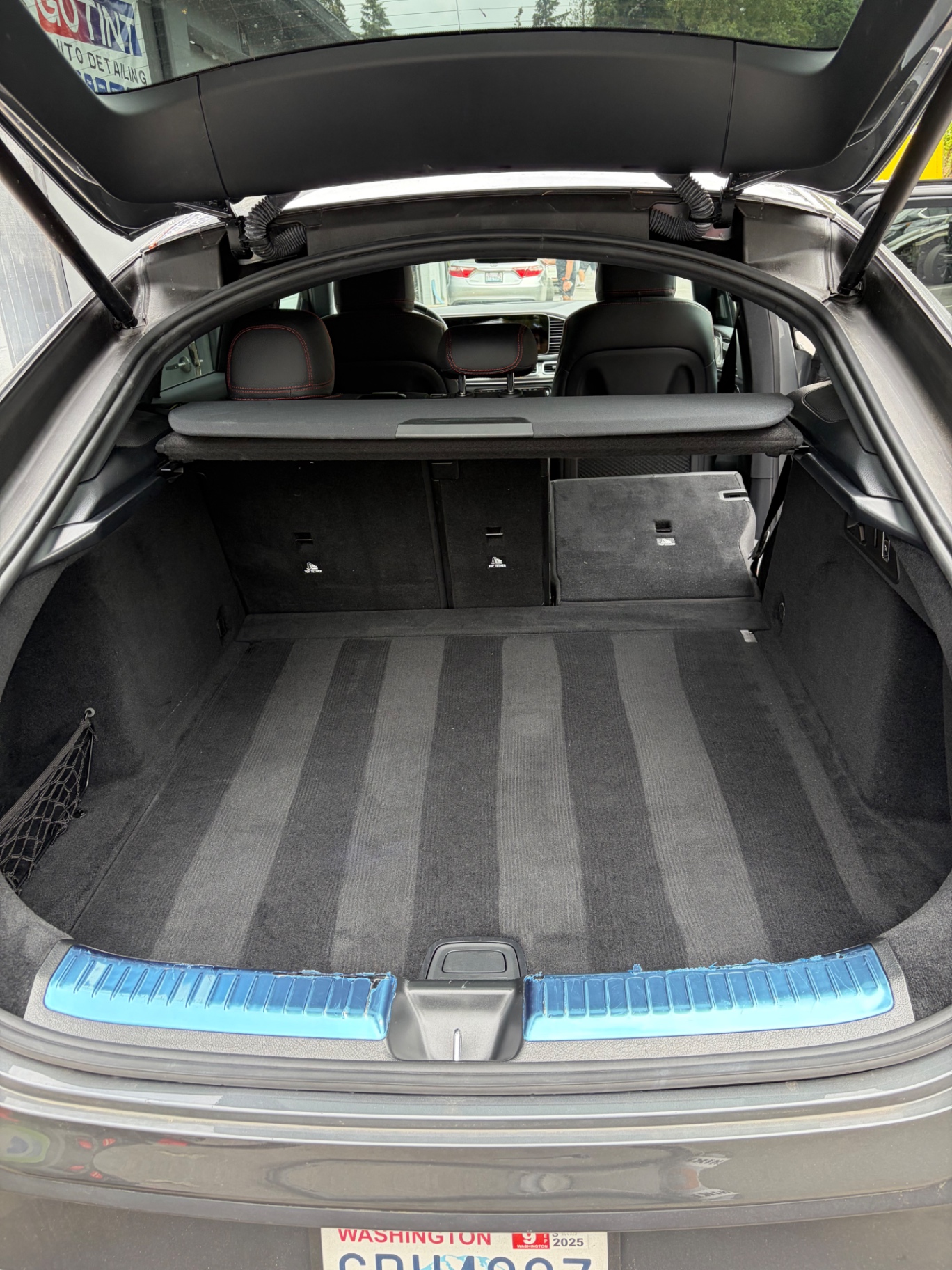 Cargo area deep clean in progress